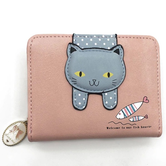 Handbags - Pink Cat & Fish Wallet